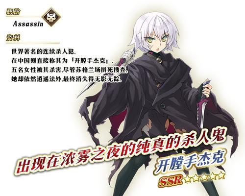 FGO荆轲技能属性详解（玩转FGO，打造最强荆轲阵容）