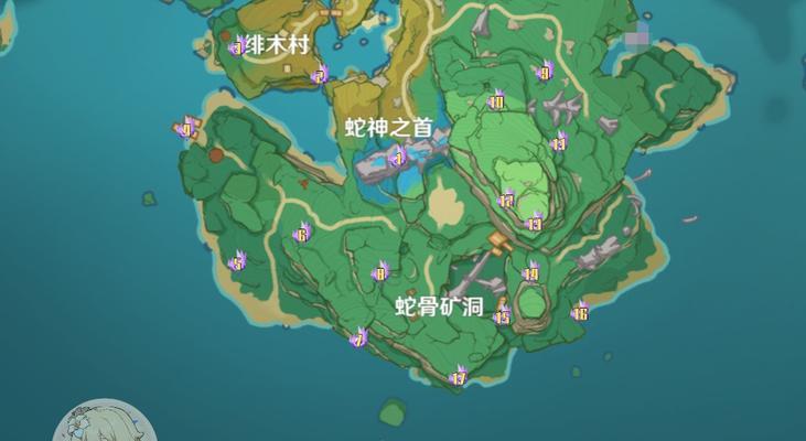 原神攻略（探索原神世界，寻找石壁灌木的最佳地点）
