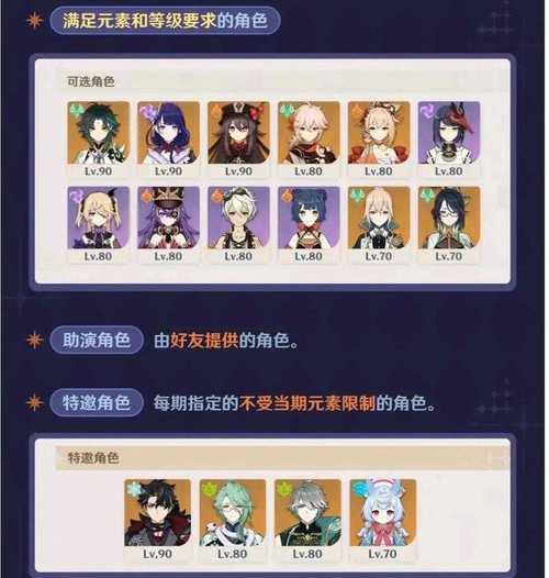 原神3.3新深渊攻略